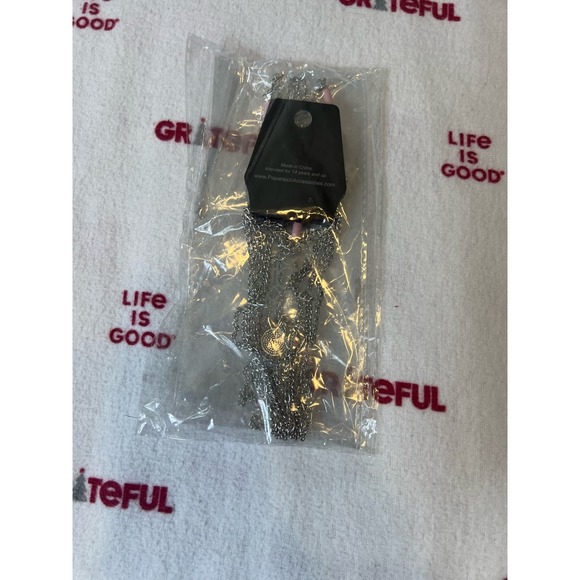 NWT Paparazzi Key Keynote Pink and silver Necklace - Picture 3 of 5